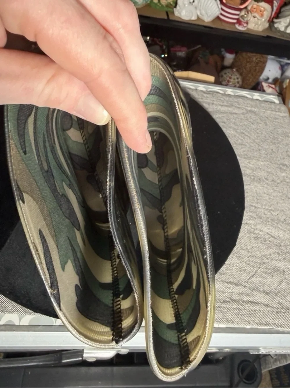 Happy’s Cajun Kicks Youth Size 13 Camo Rubber Rain Boots Waterproof Outdoor